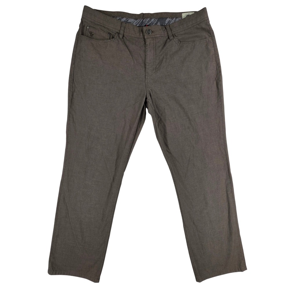 English Laundry Mens Brown 5-Pocket Straight Leg Stretch Pants 36x30 1119710